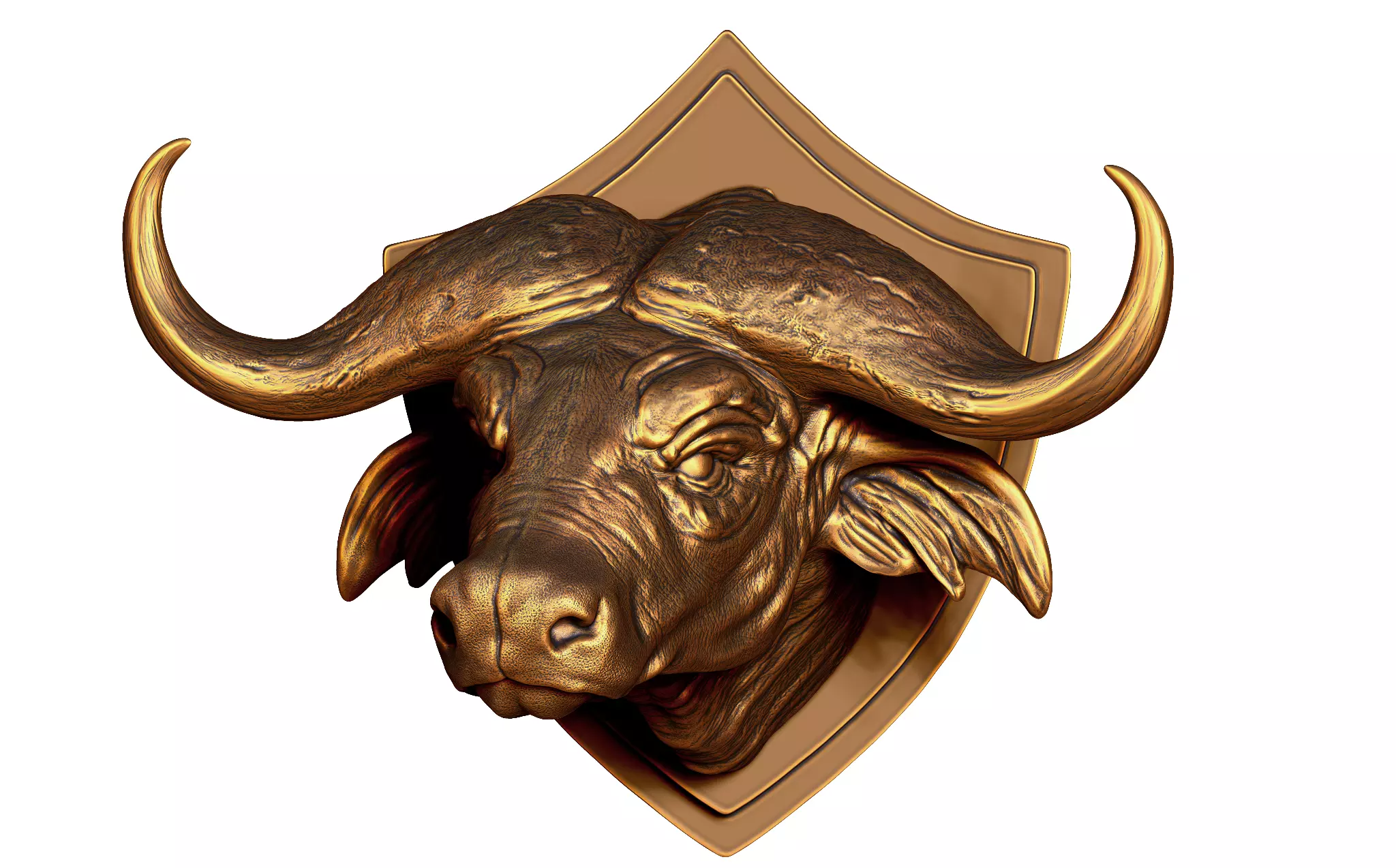 Buffalo Head for printing 3d 3D print model_0