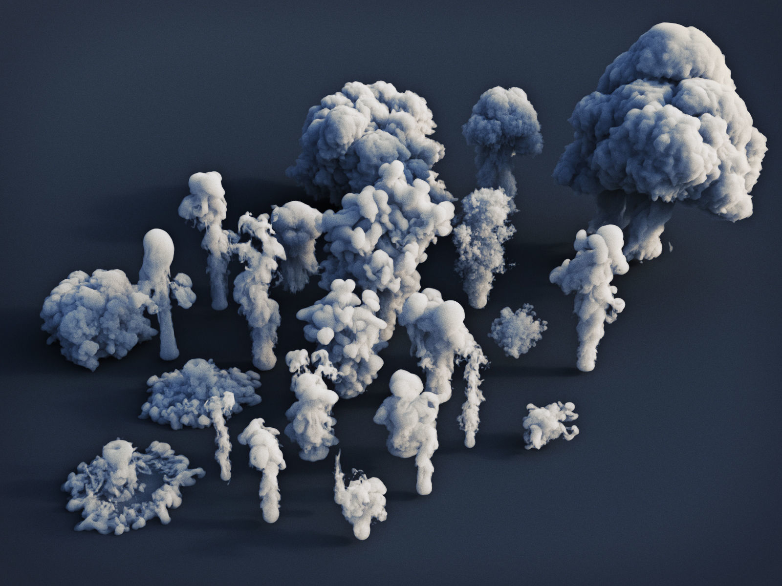 Smoke Pack 25 Models 3D Model Collection_5