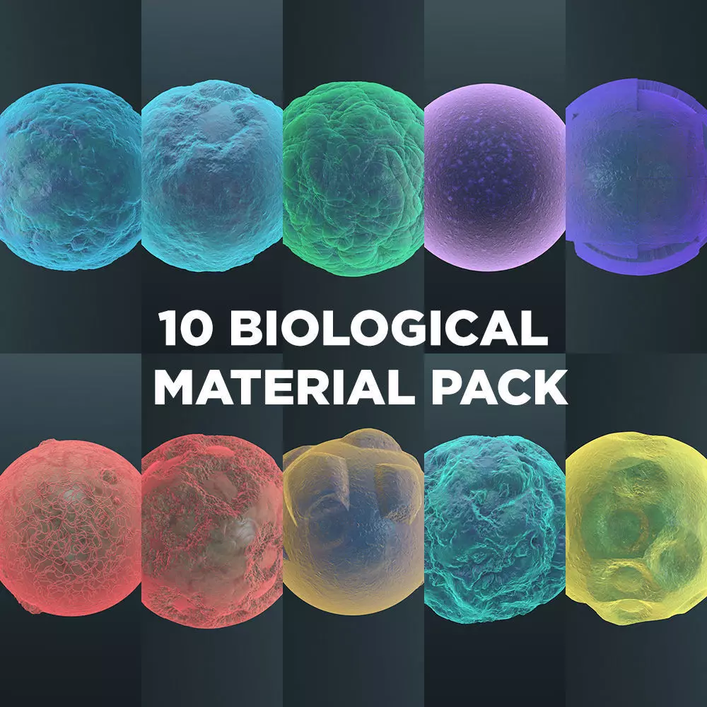 Biological Material Pack 1 3D model_0