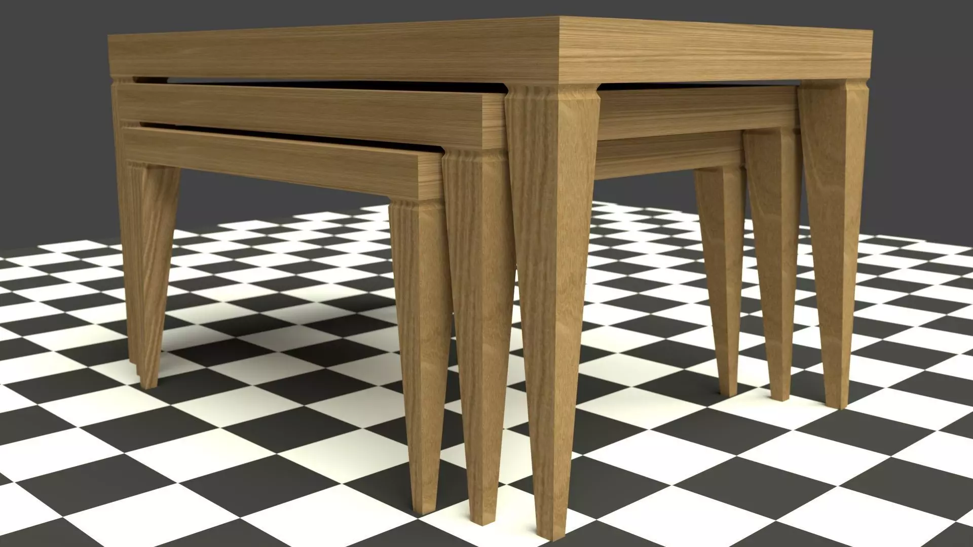 zigon trestle trio Free low-poly 3D model