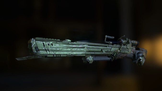 Futuristic Sniper Rifle 3D model