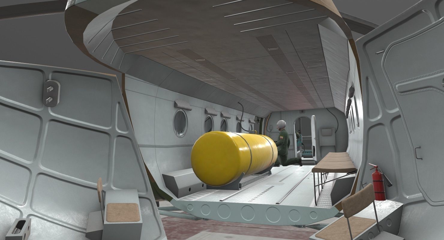 Mi-8MT Russian Air Force Animated Low-poly 3D model_14