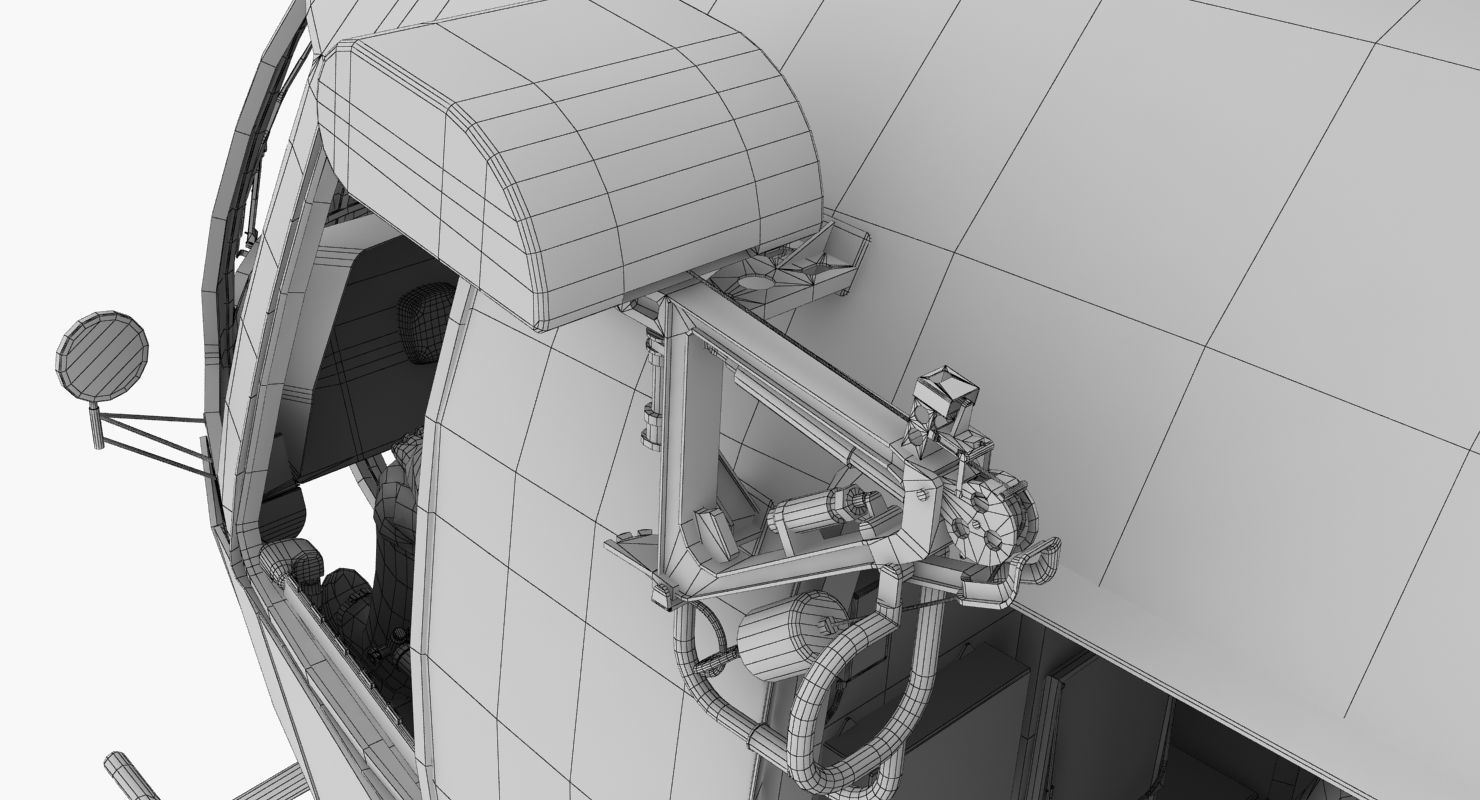 Mi-8MT Russian Air Force Animated Low-poly 3D model_79