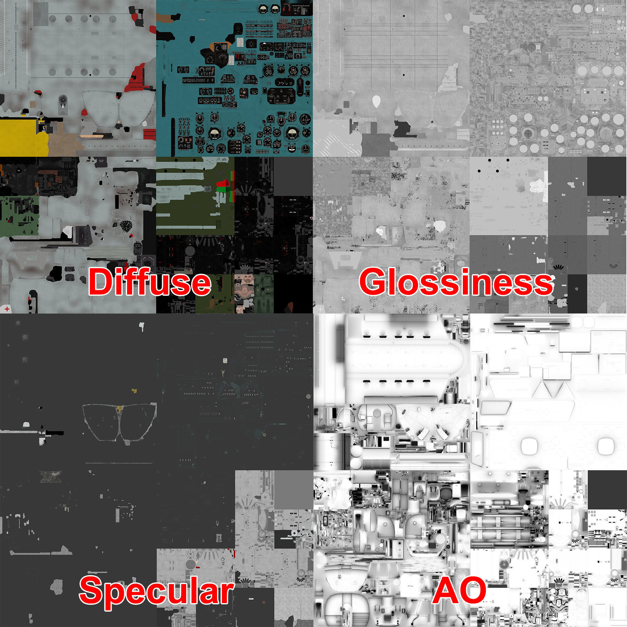 Mi-8MT Russian Air Force Animated Low-poly 3D model_60