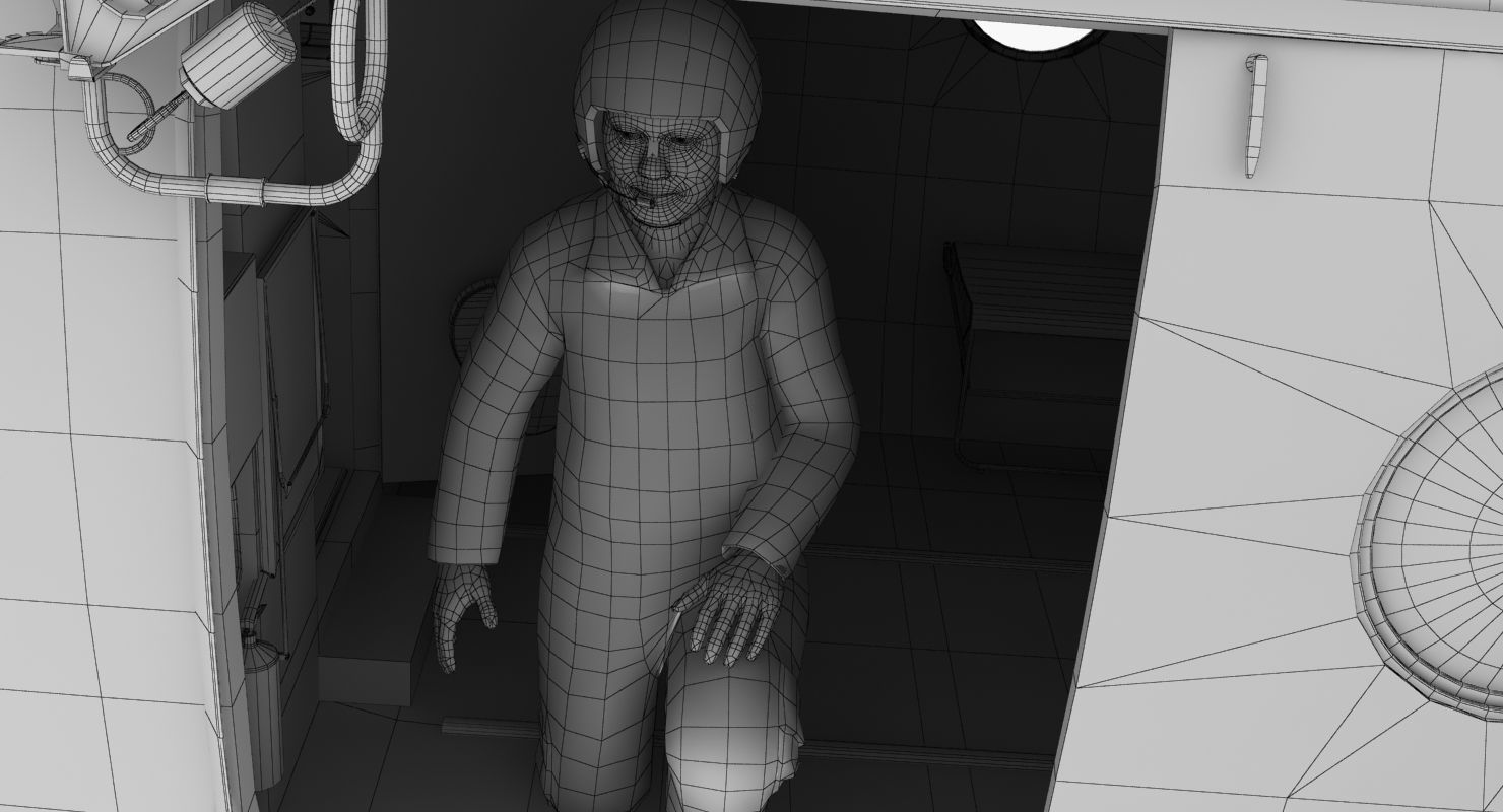 Mi-8MT Russian Air Force Animated Low-poly 3D model_76