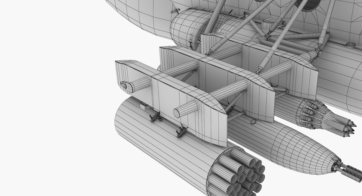 Mi-8MT Russian Air Force Animated Low-poly 3D model_65