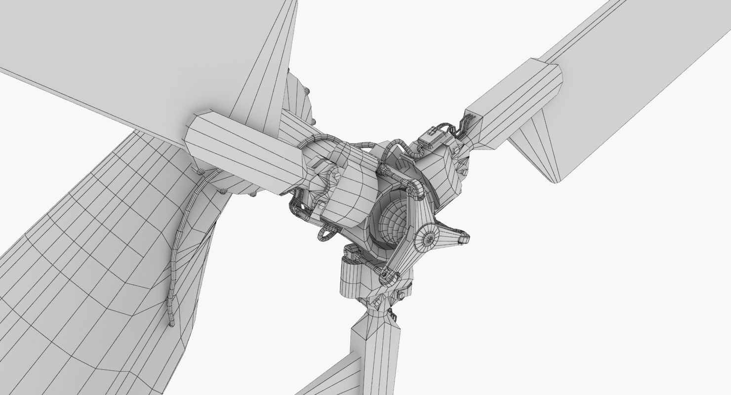 Mi-8MT Russian Air Force Animated Low-poly 3D model_74