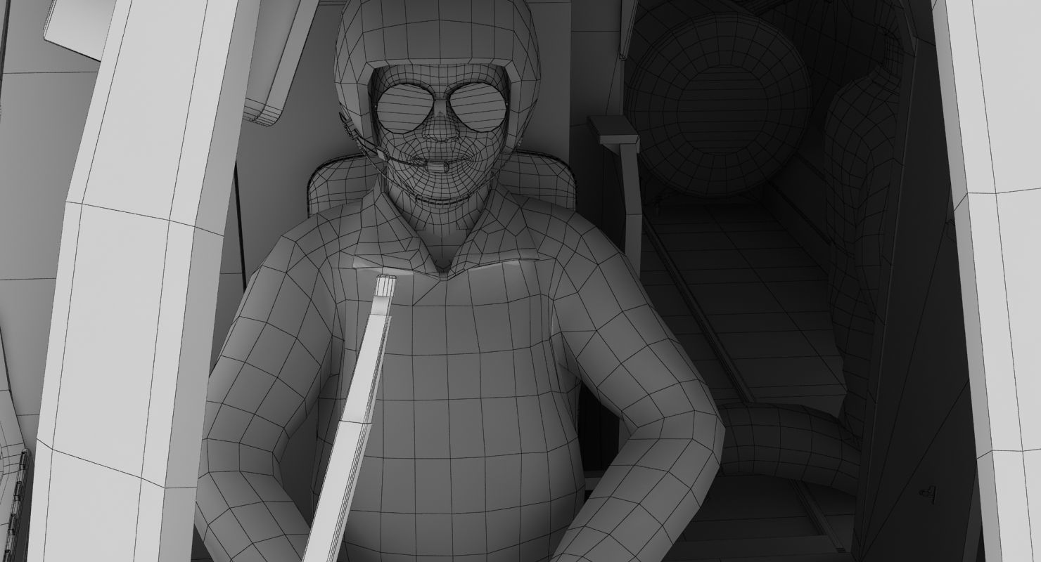 Mi-8MT Russian Air Force Animated Low-poly 3D model_77