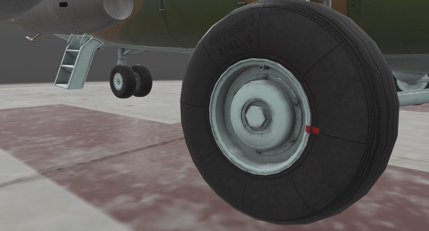 Mi-8MT Russian Air Force Animated Low-poly 3D model_26