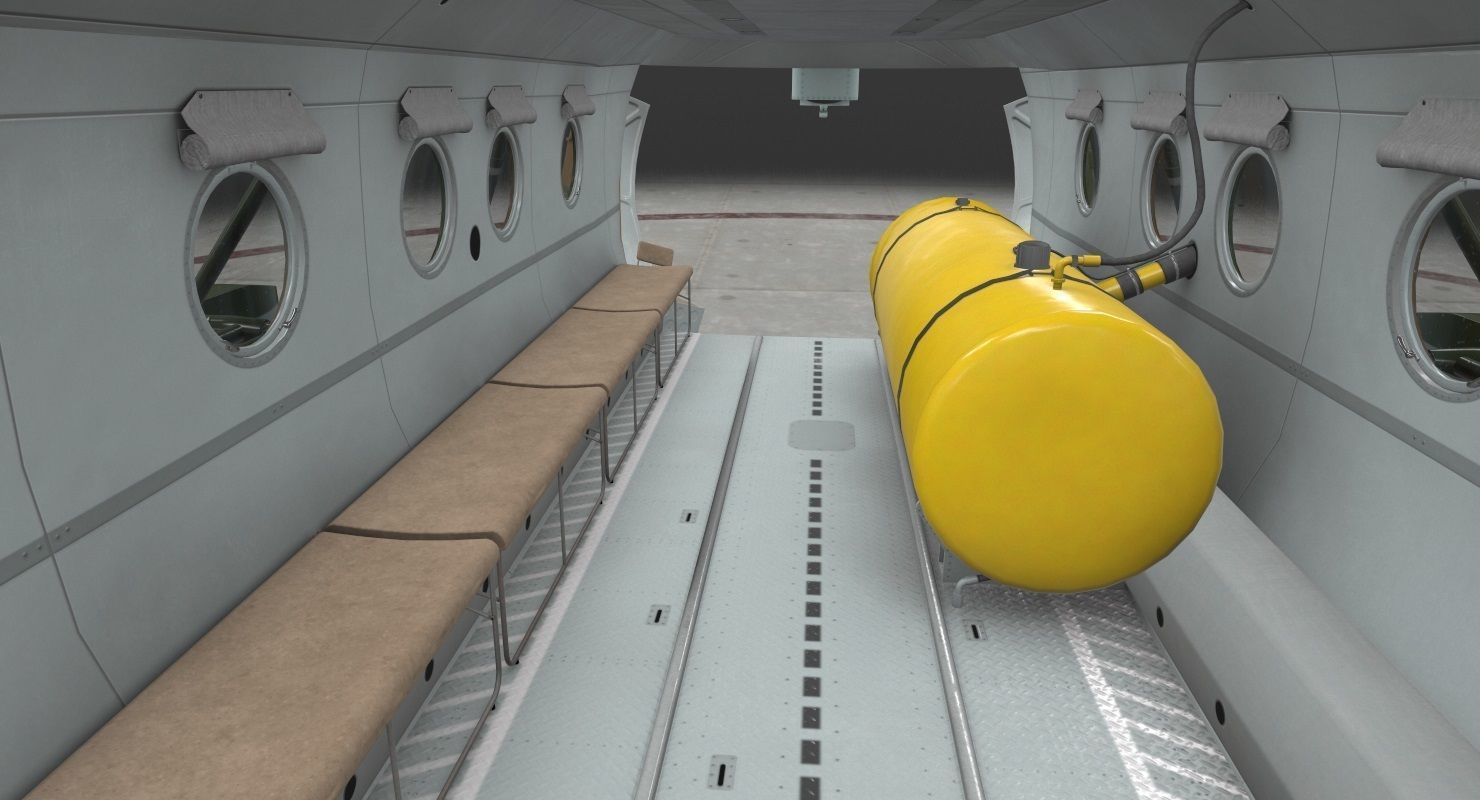 Mi-8MT Russian Air Force Animated Low-poly 3D model_43