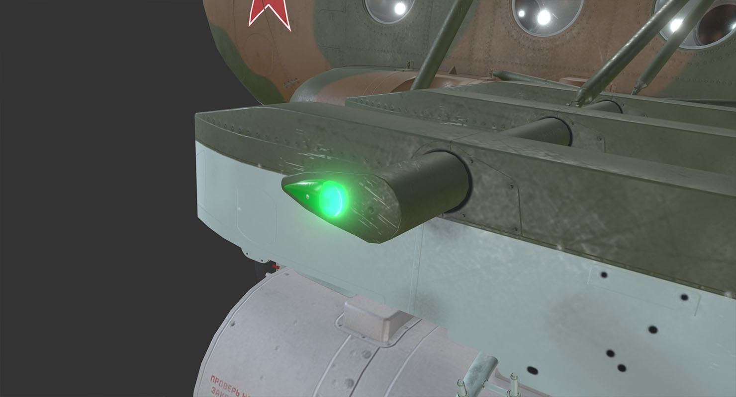 Mi-8MT Russian Air Force Animated Low-poly 3D model_2