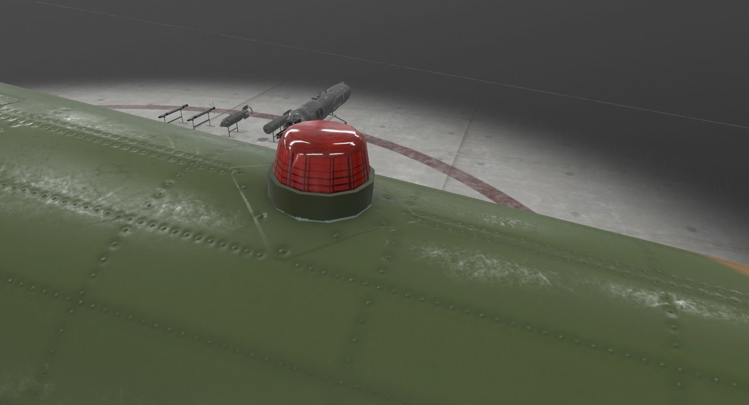 Mi-8MT Russian Air Force Animated Low-poly 3D model_23