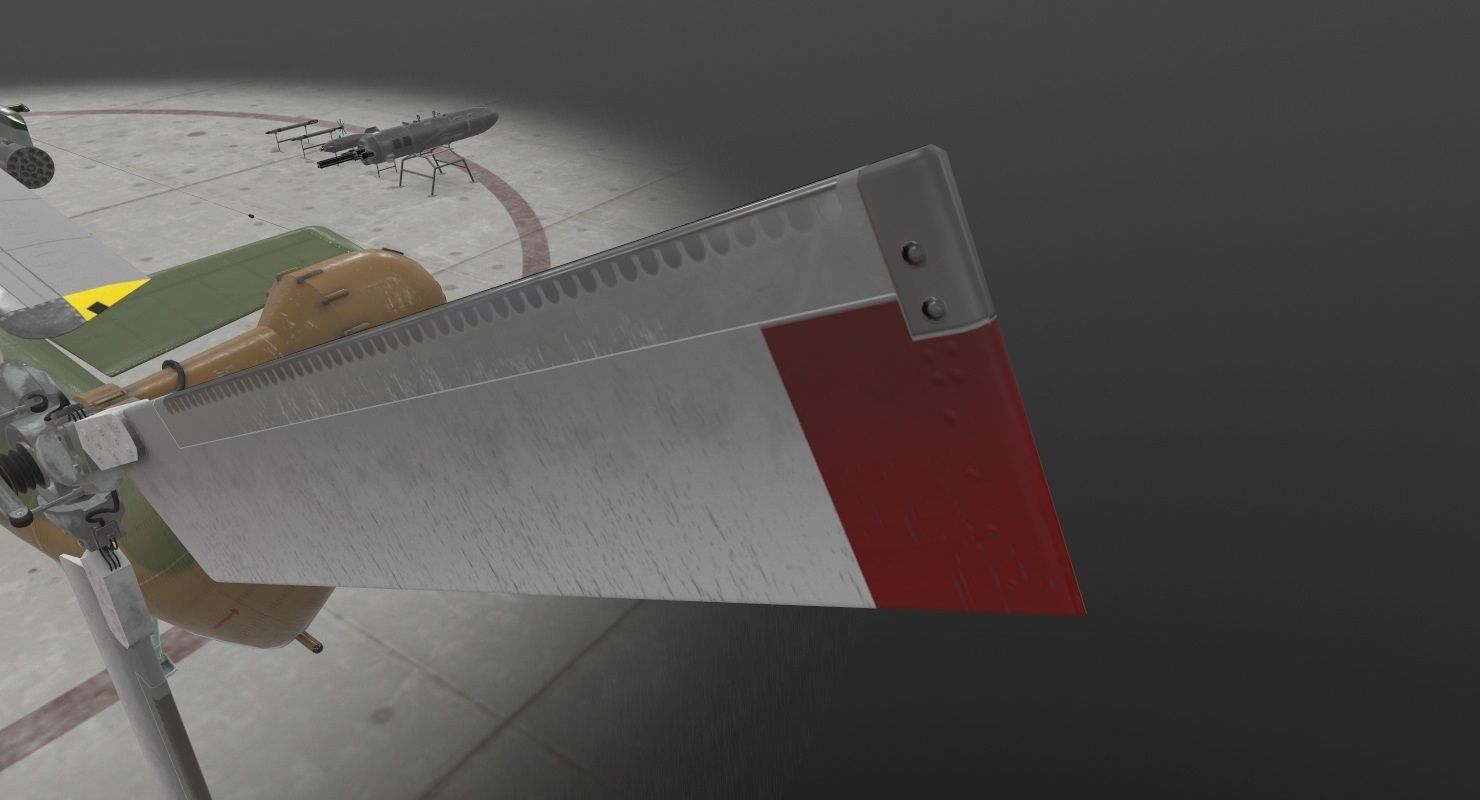 Mi-8MT Russian Air Force Animated Low-poly 3D model_25