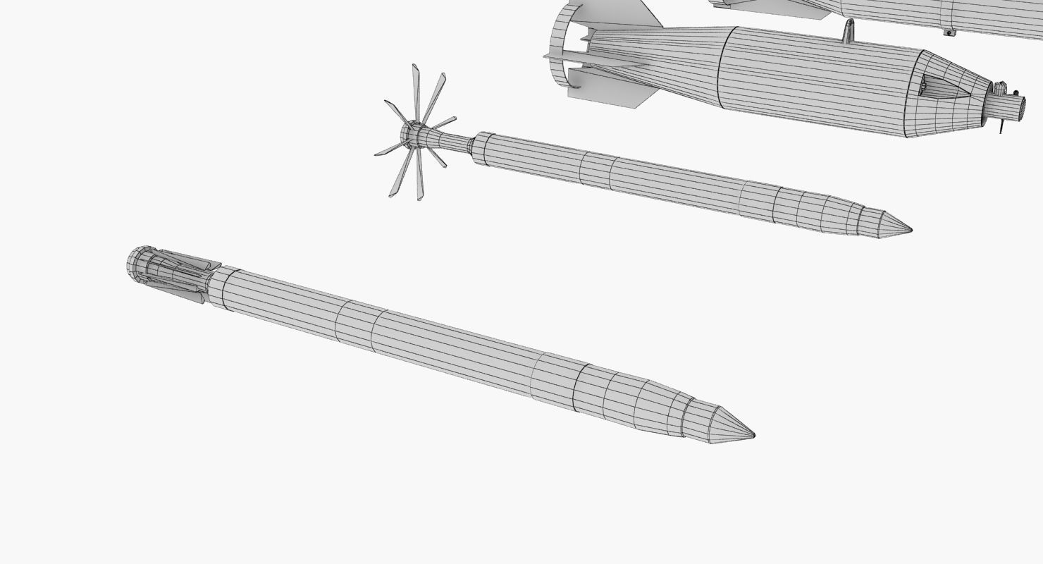 Mi-8MT Russian Air Force Animated Low-poly 3D model_84