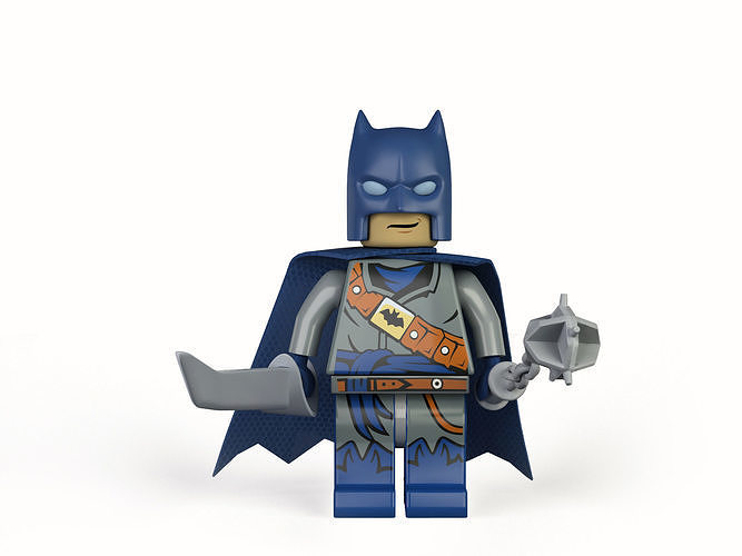  Batman Lego-Rigged Low-poly 3D model