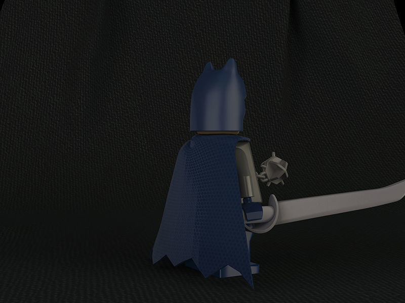 Batman Lego-Rigged Low-poly 3D model_5