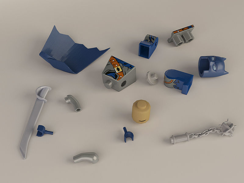 Batman Lego-Rigged Low-poly 3D model_2