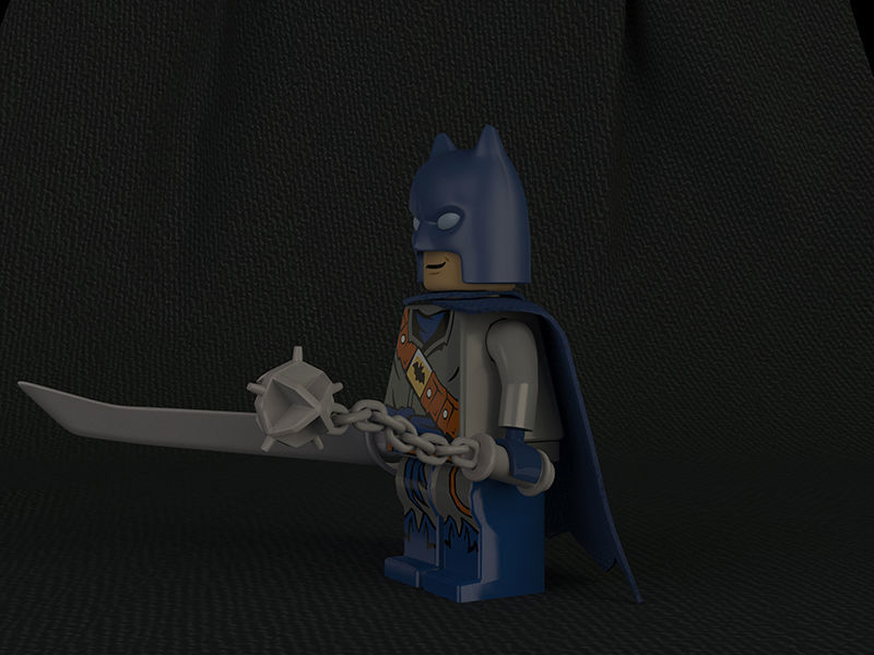 Batman Lego-Rigged Low-poly 3D model_8
