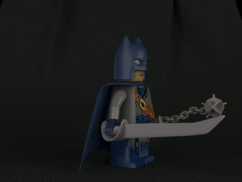 Batman Lego-Rigged Low-poly 3D model_4