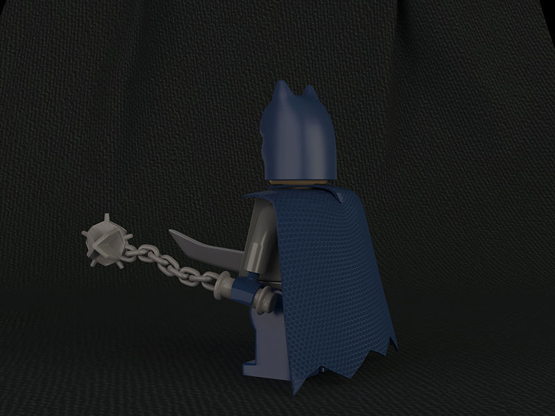 Batman Lego-Rigged Low-poly 3D model_7