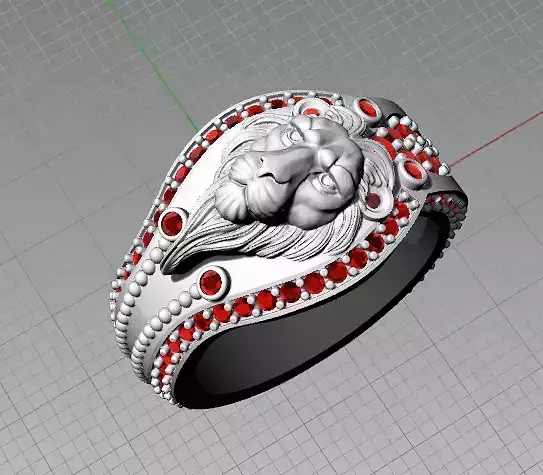 LION RING PRESET RUBY