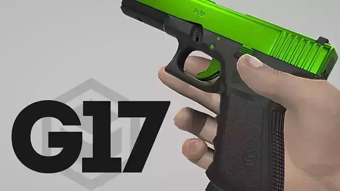 G17 Animated Low-poly 3D model