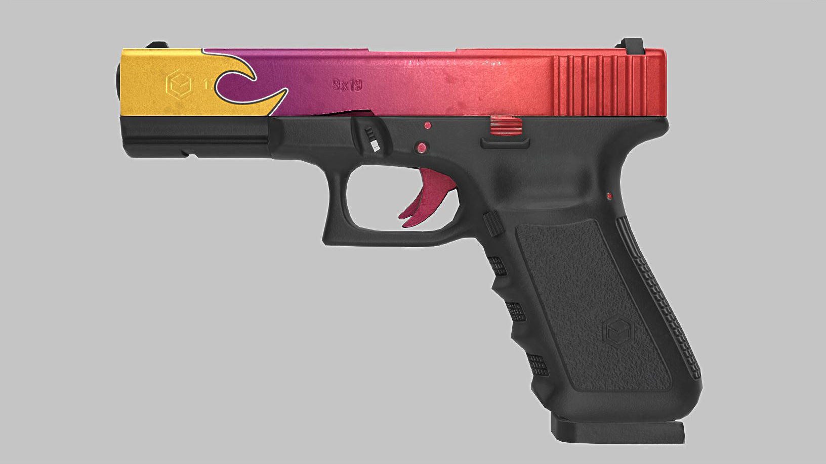 G17 Animated Low-poly 3D model_9