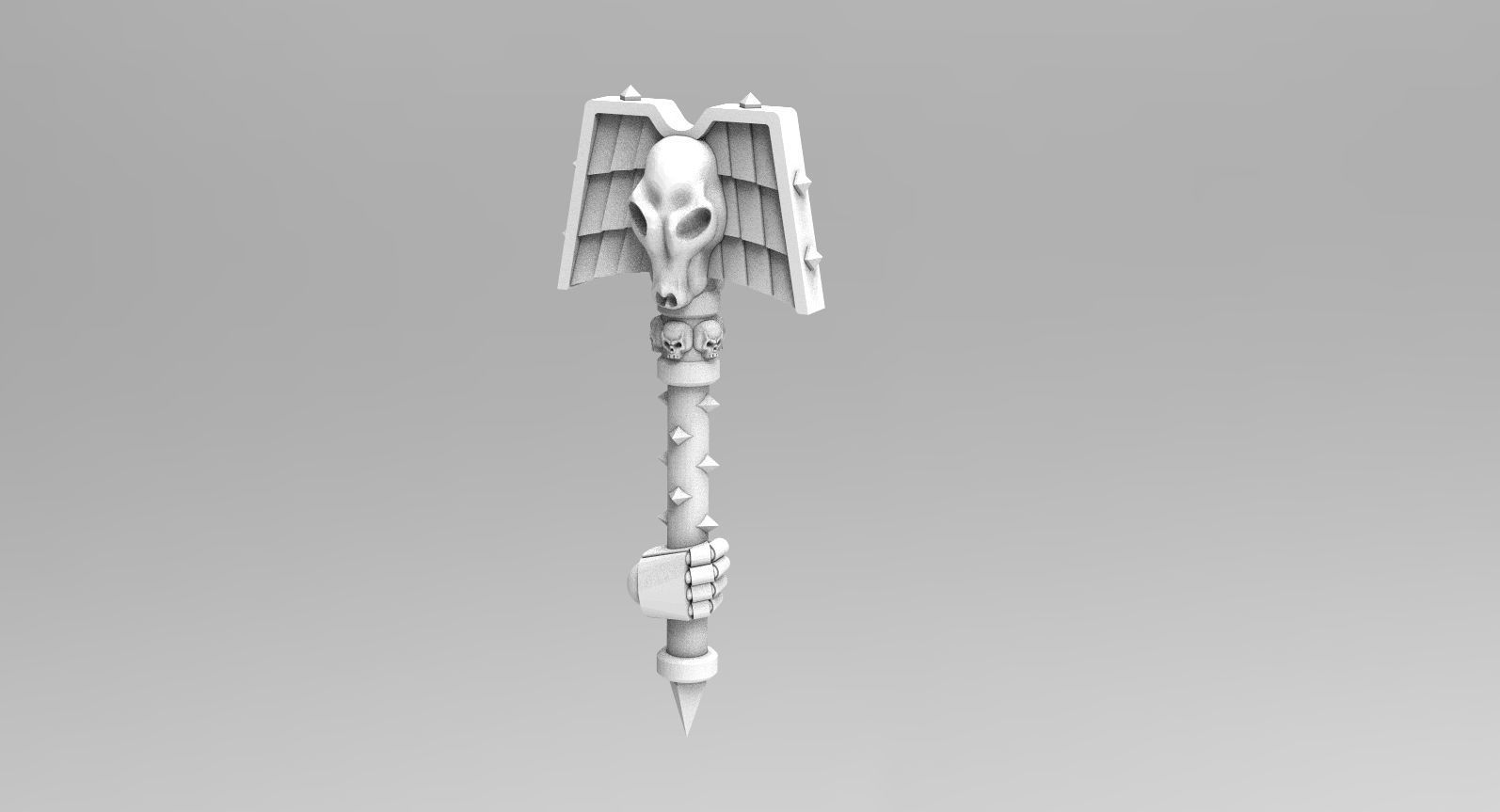 Wolf Priest Rods of Office - Standard And Next Gen Hands 3D print model_4