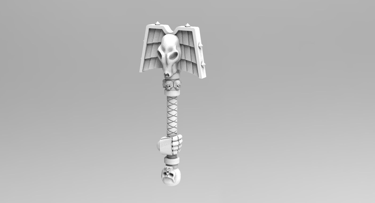 Wolf Priest Rods of Office - Standard And Next Gen Hands 3D print model_8