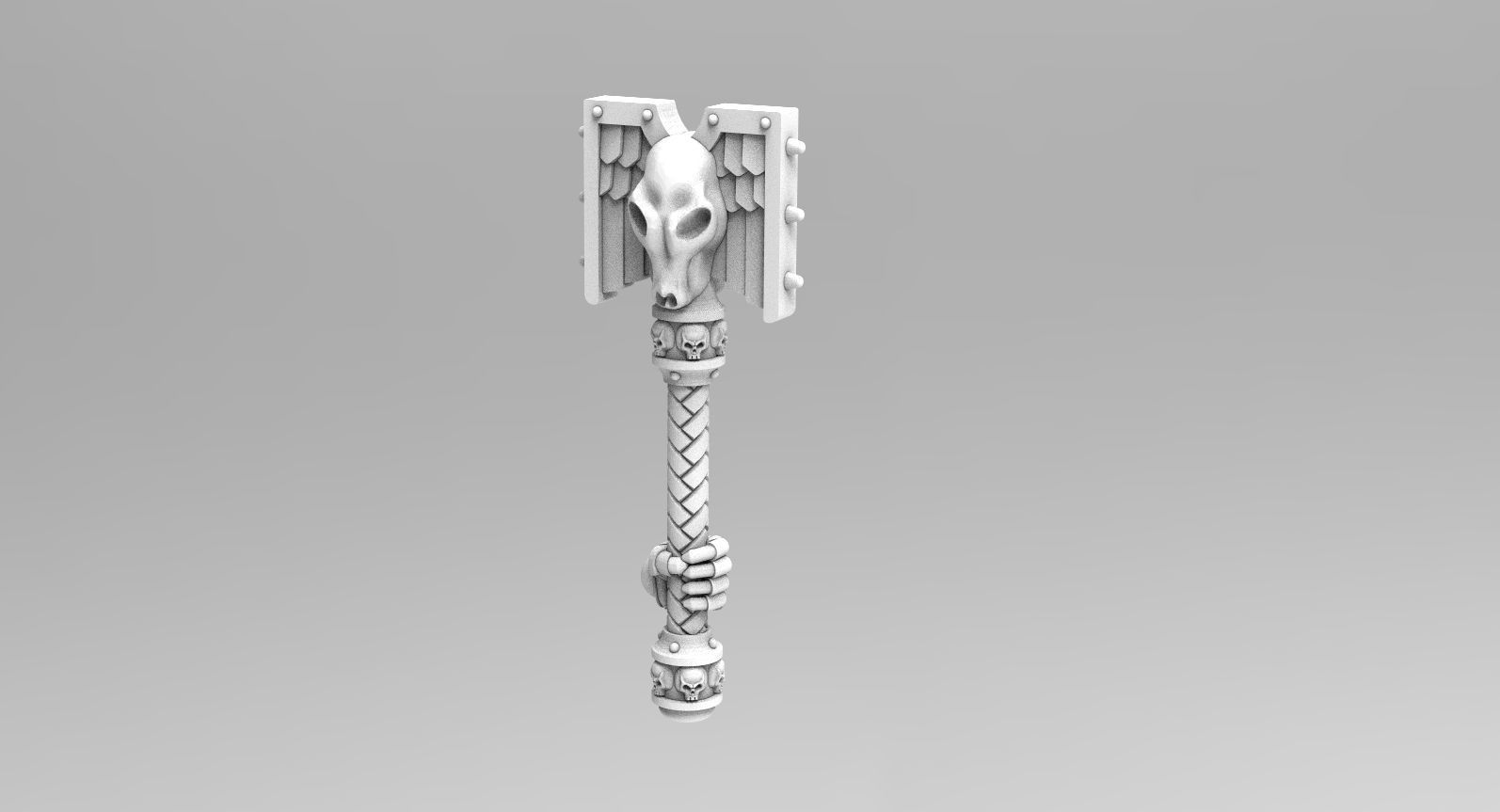 Wolf Priest Rods of Office - Standard And Next Gen Hands 3D print model_1
