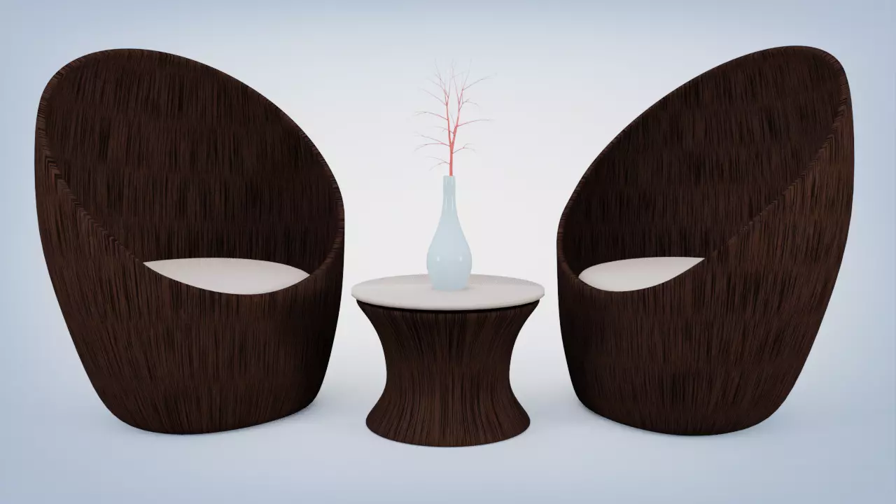 Outdoor coffee table 3D model