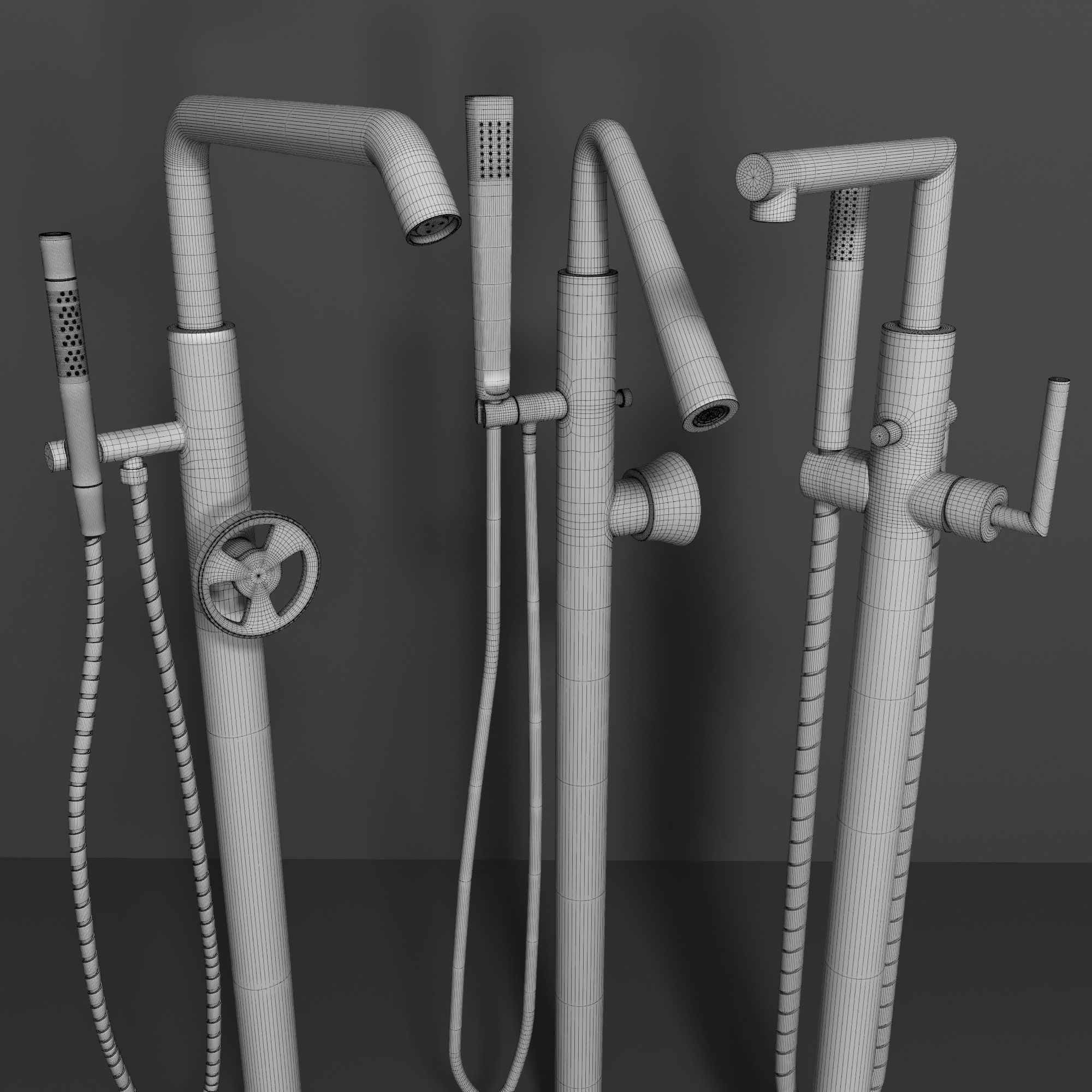 Faucet mix set 2  3D model_2