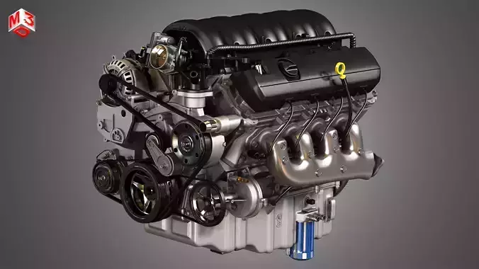 1500 Silverado Engine - V8 Pickup Truck Engine 3D model