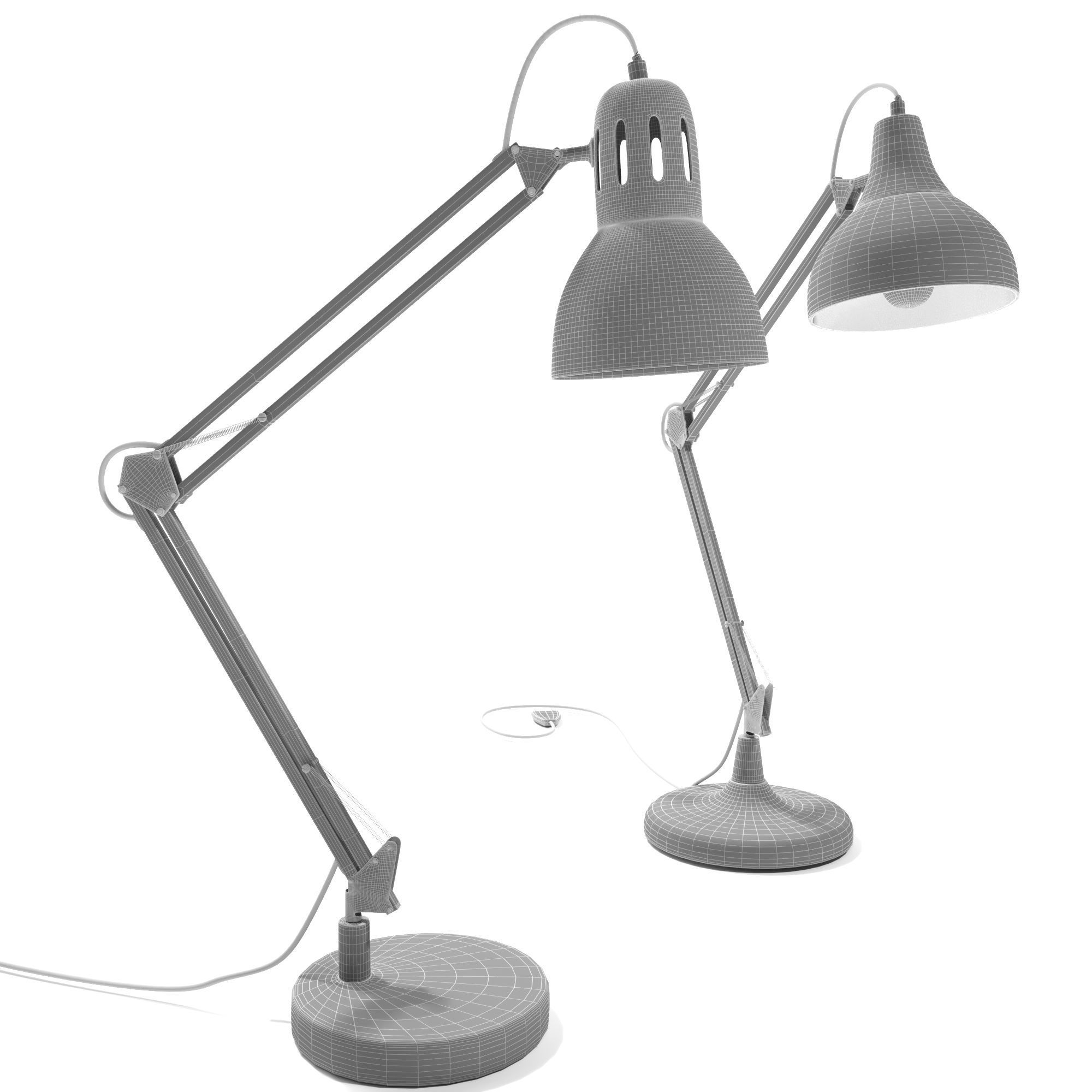 Set table lamp 2 3D model_1