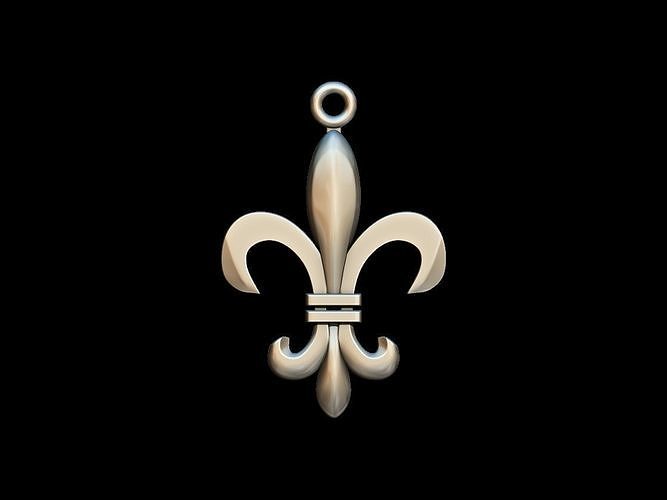 Fleur de lis 3D print model