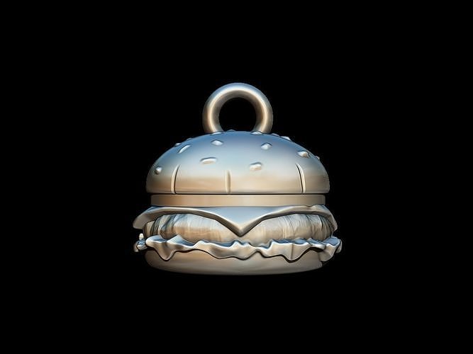 Burger charm 3D print model