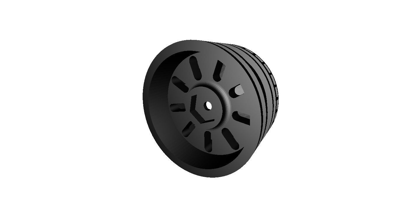 RC Car Drift Wheel IMSA GTO   width 24mm   offset 0mm 3D print model_1