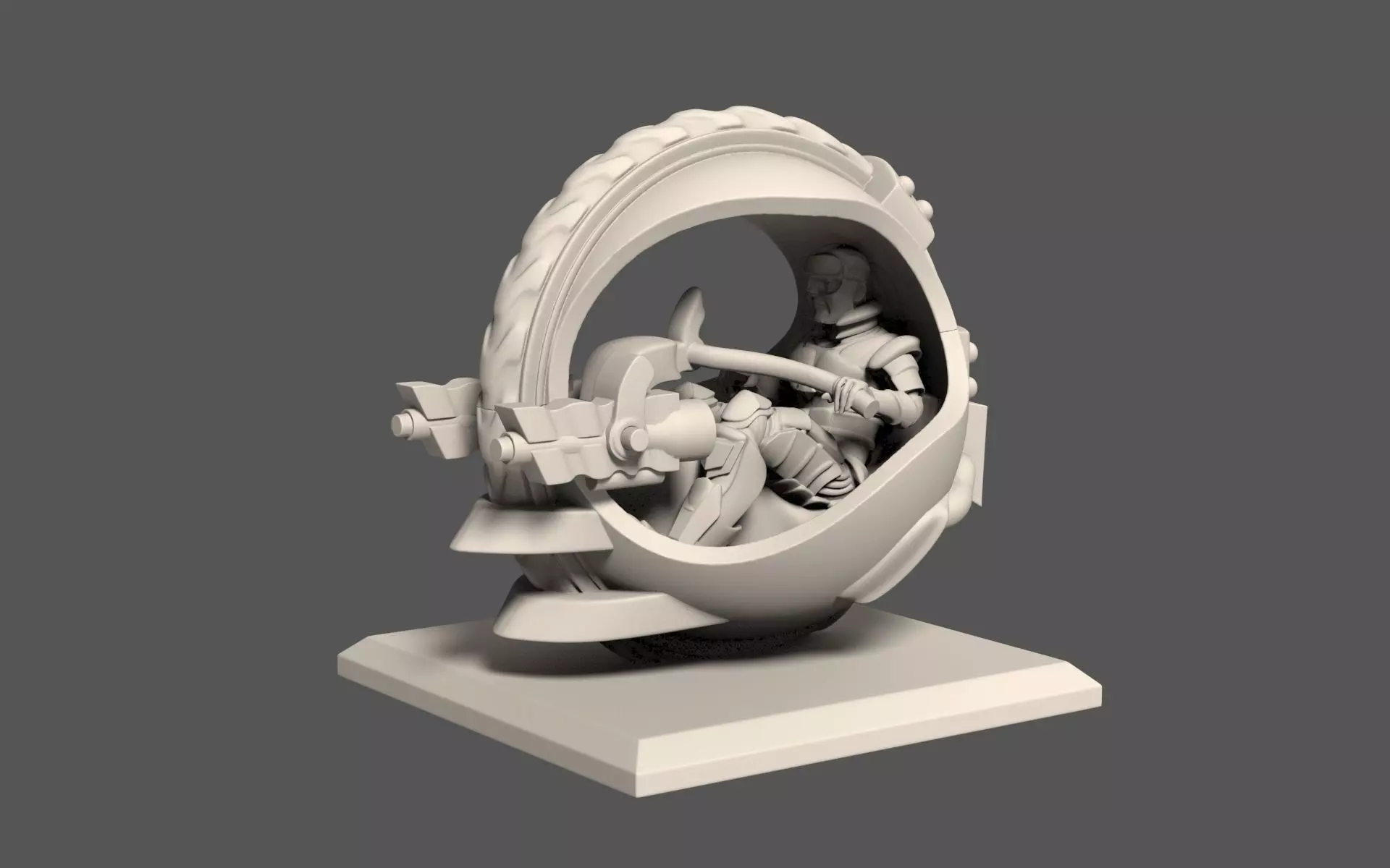 Apocalypse Assault Monobike 3D print model