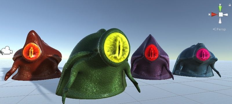 PBR Slime Pack Low-poly 3D model_5