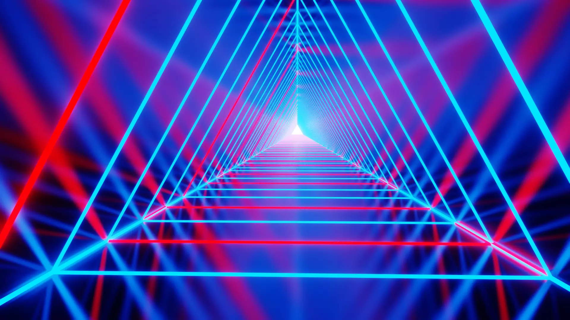 lights tunnel blender animation Low-poly 3D model_0