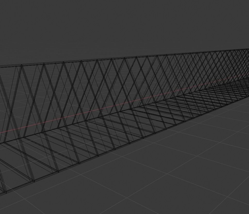lights tunnel blender animation Low-poly 3D model_2