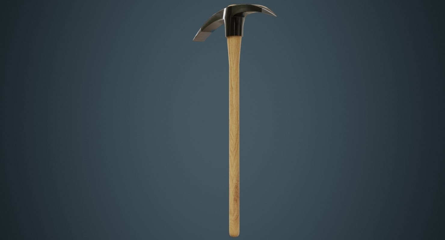 Pickaxe 2A Low-poly 3D model_6