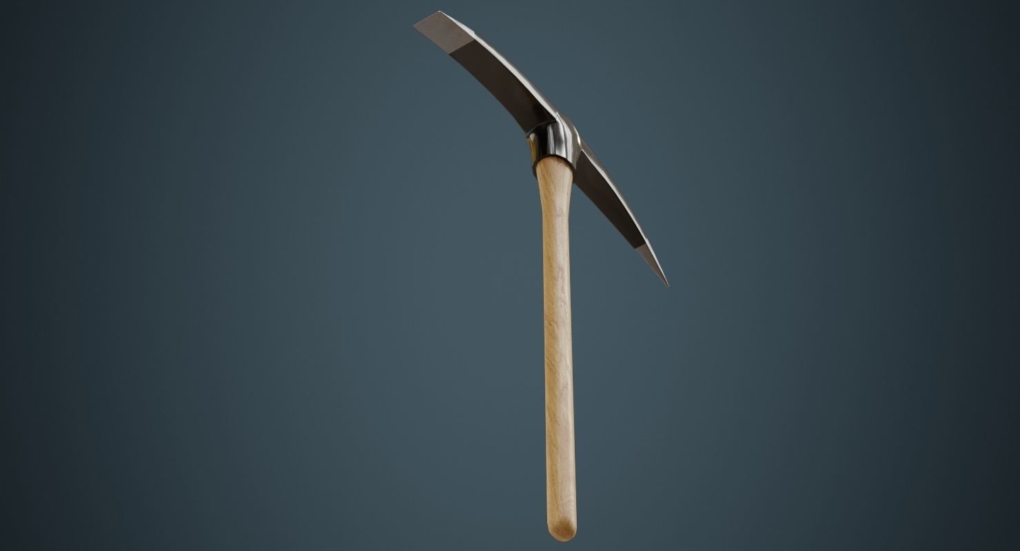 Pickaxe 2A Low-poly 3D model_7