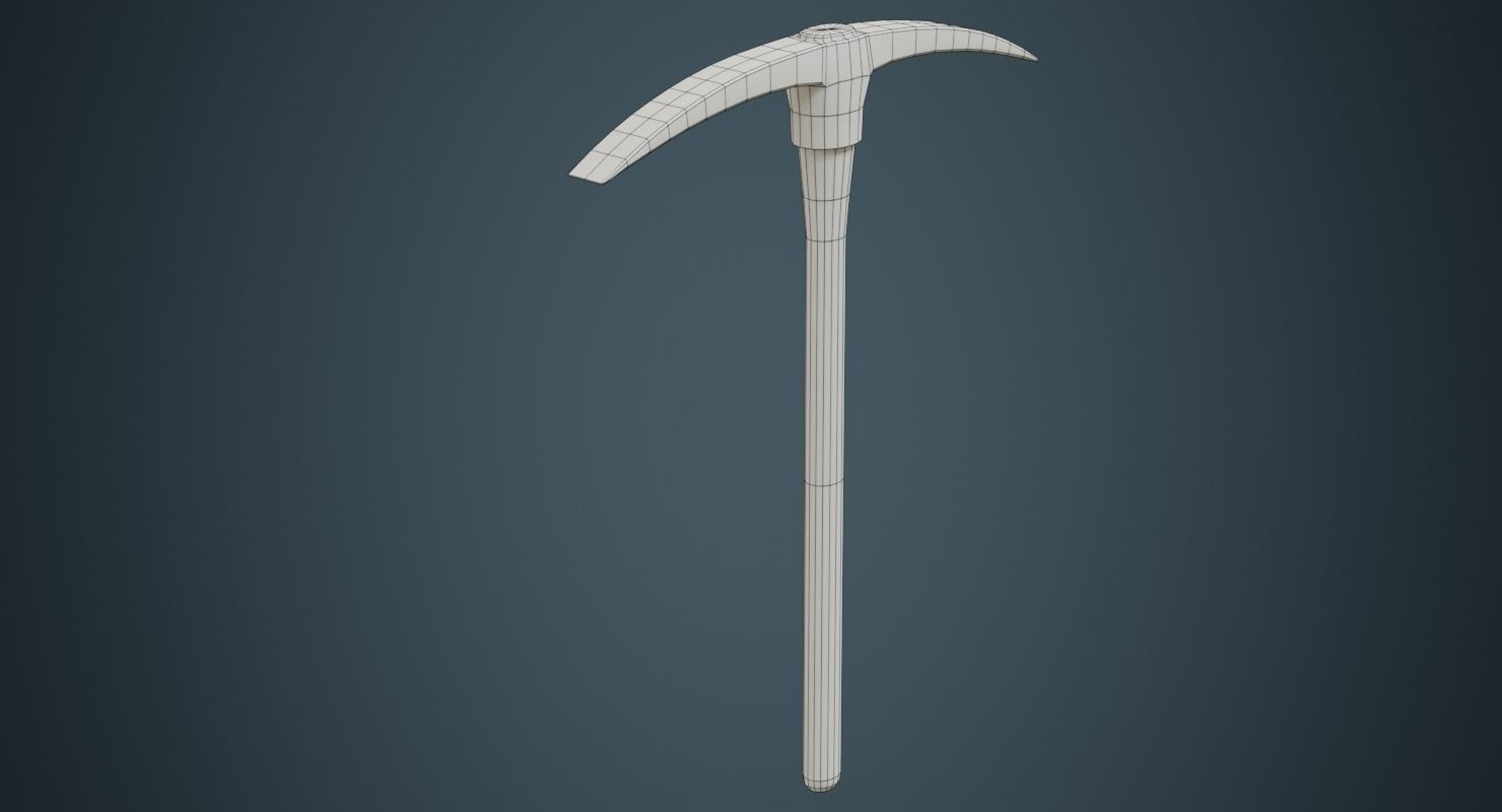 Pickaxe 2A Low-poly 3D model_8
