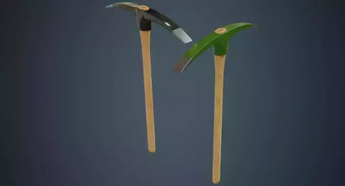 Pickaxe 2A Low-poly 3D model