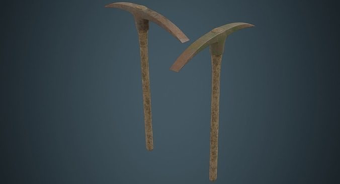 Pickaxe 2C Low-poly 3D model