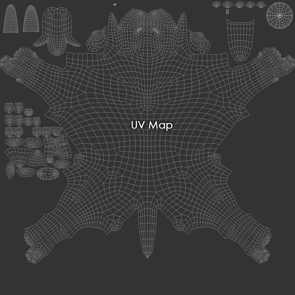 Pitbull High-Poly pit bull dog 3D print model_12