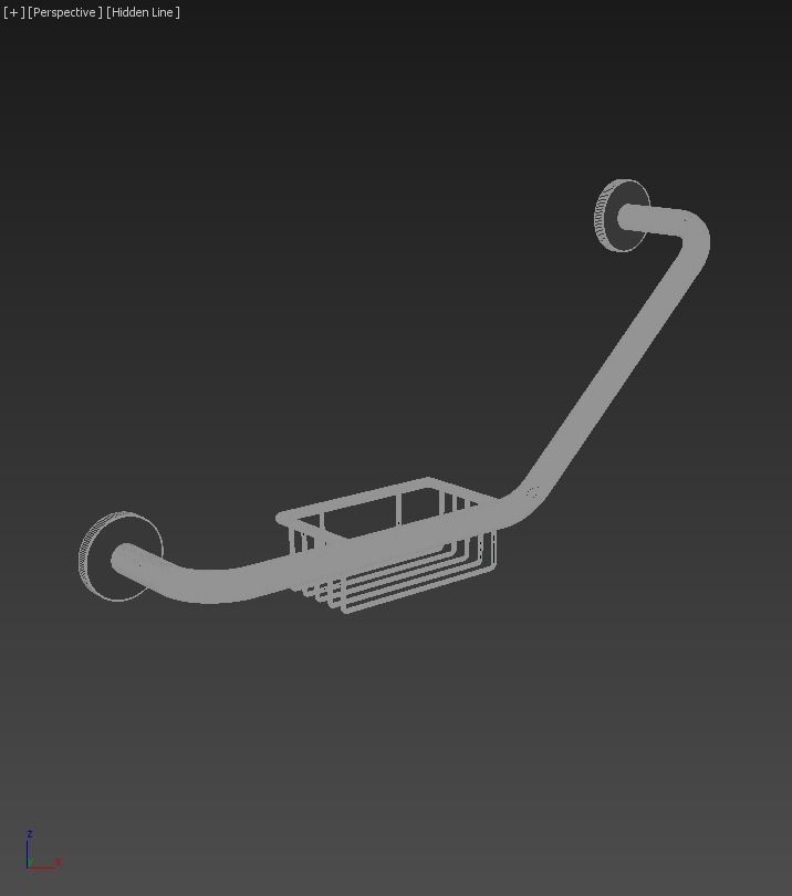 Handle  Bath Handle Sponge Cantilevered 3D model_2