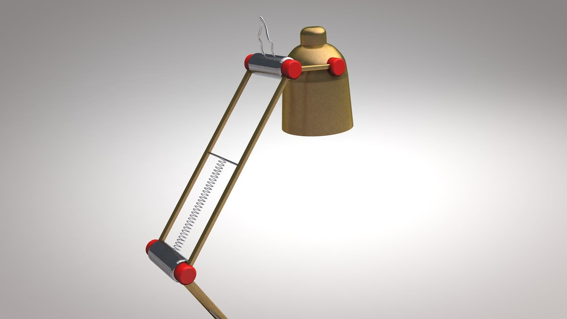 Lamp Light Low-poly 3D model_2