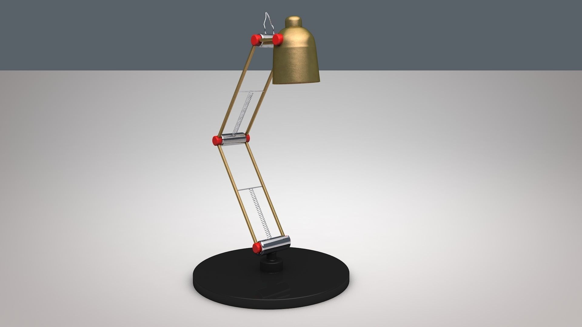 Lamp Light Low-poly 3D model_3
